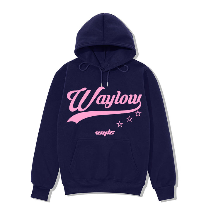 Dame hoodie sweatshirt med iøjnefaldende retro print og komfortabel pasform Skovae