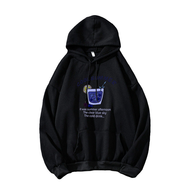 Kvinders hoodie med muntert sommermotiv Skovae