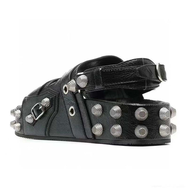 Femme Spids Platform Slide Sandaler Stilla