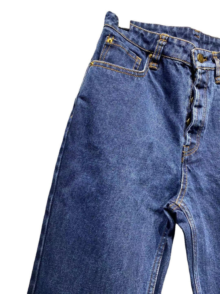 Dame Høj Talje Jeans med Knap- og Lynlås Stilla