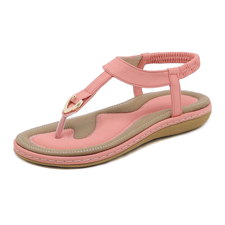 Dame Elegante Tåsplitter-Sandaler med moderigtigt Riemdesignet og ergonomisk Fodbed Stilla