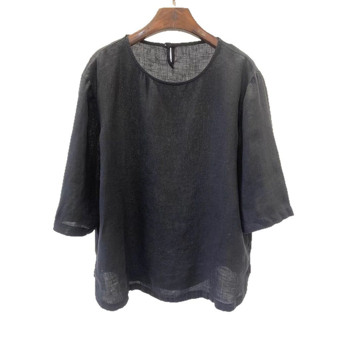 Femme Afslappet Pasform Linned blouse Stilla