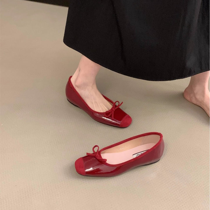 Dame ballerina sko med elegant sløjfedetalje Stilla