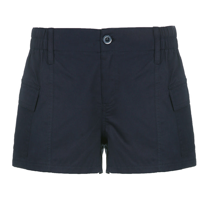 Dame Cargo-shorts med sidelommer og elastisk talje Stilla