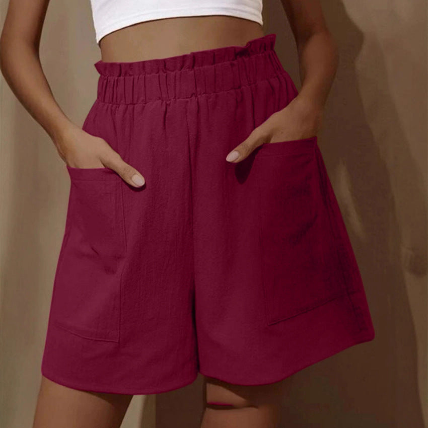 Dame Fritid Høj talje Lommer Shorts Stilla