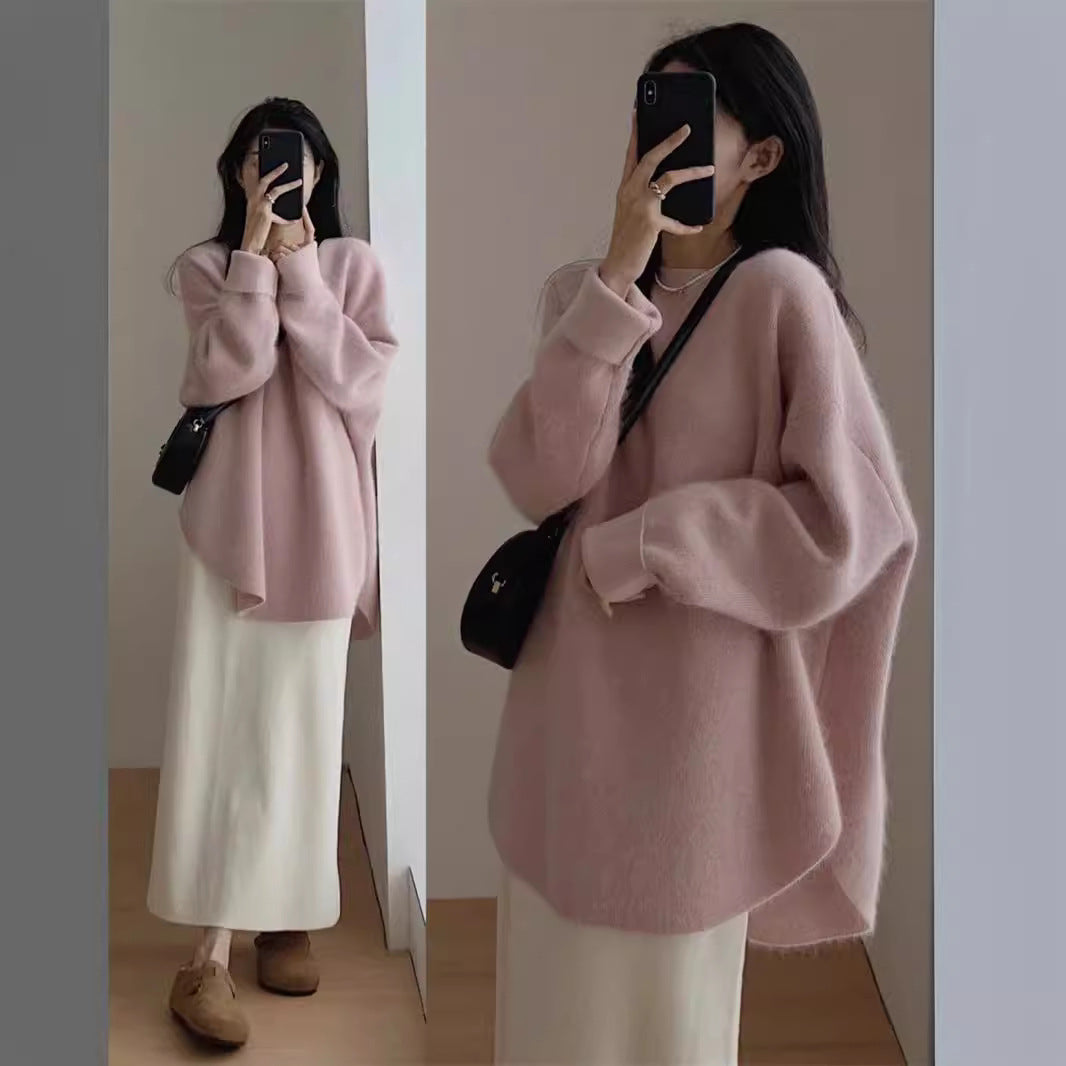 Femme Oversized Blød Strikpullover Stilla