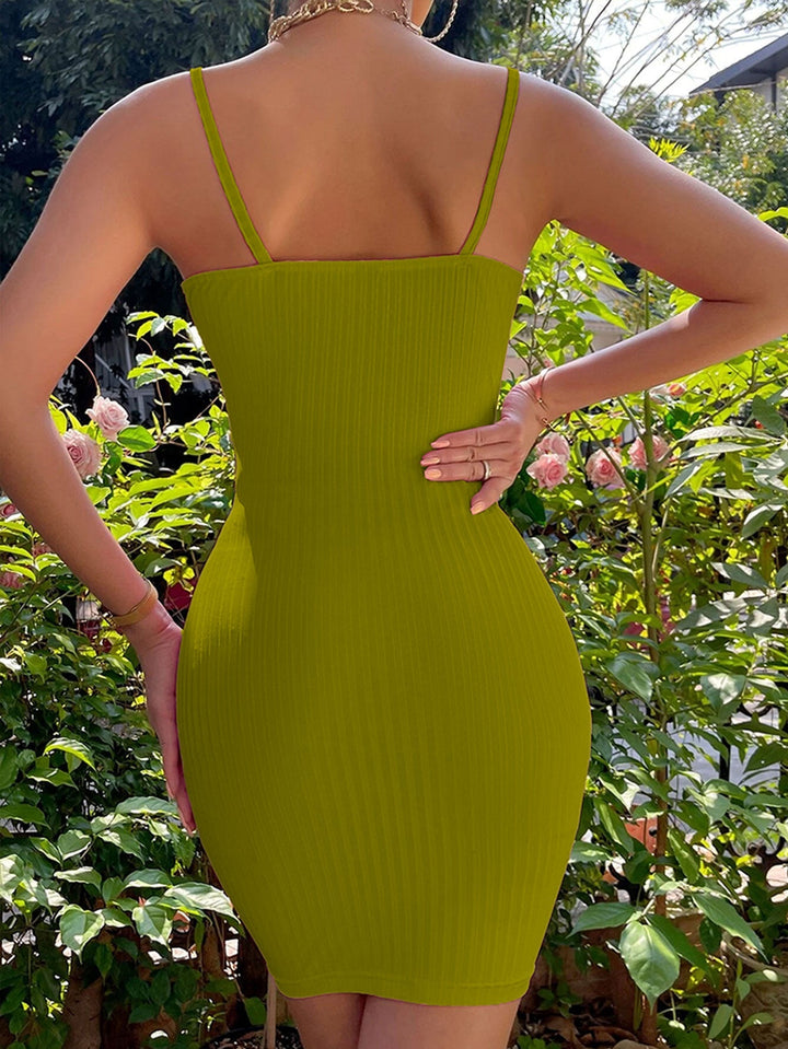 Stilla | Slim Fit Off-Shoulder Bodycon Cami Kjole