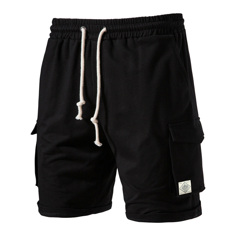 Herrer Cargo-shorts med praktiske lommer og elastisk bund Stilla