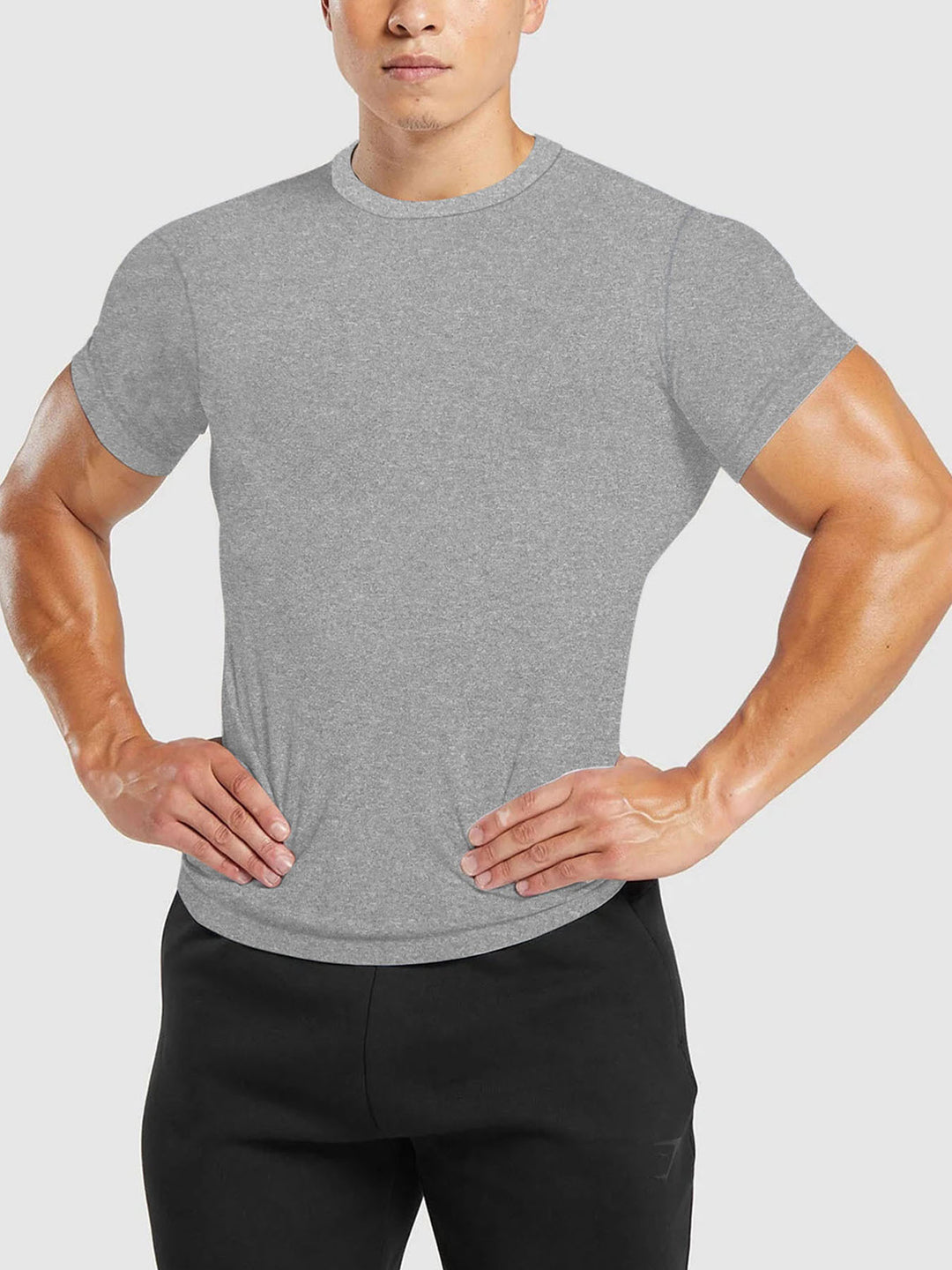 Herrer Åndbart Fitness-T-Shirt med hurtig fugtregulering og ergonomisk snit Stilla