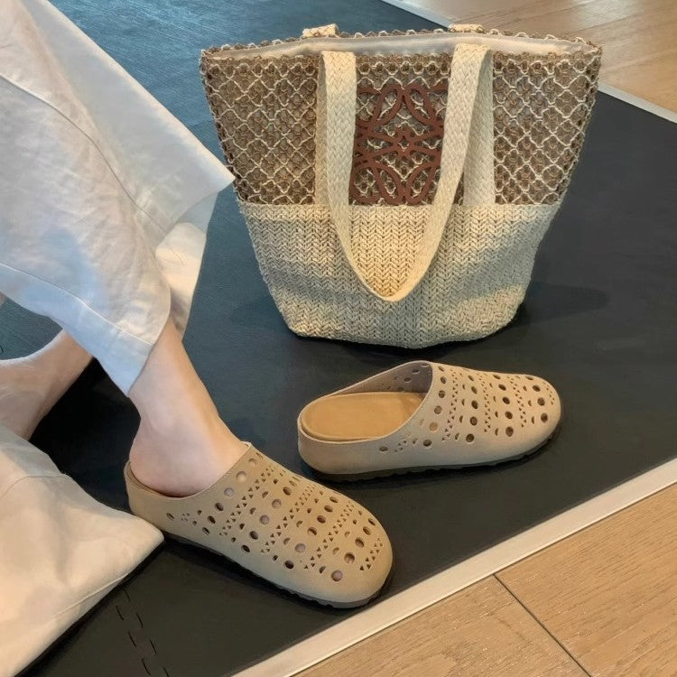 Femme Åndbare Perforerede Slip-On Clogs Stilla