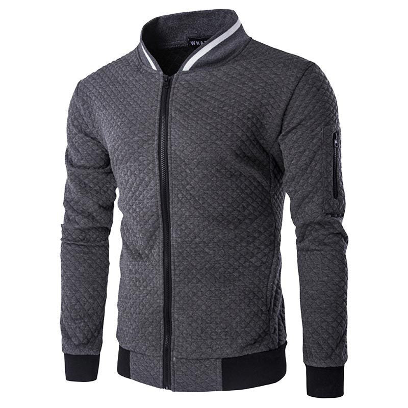 Herrer urban quilted jakke med praktiske lommer og fashionabelt design Stilla