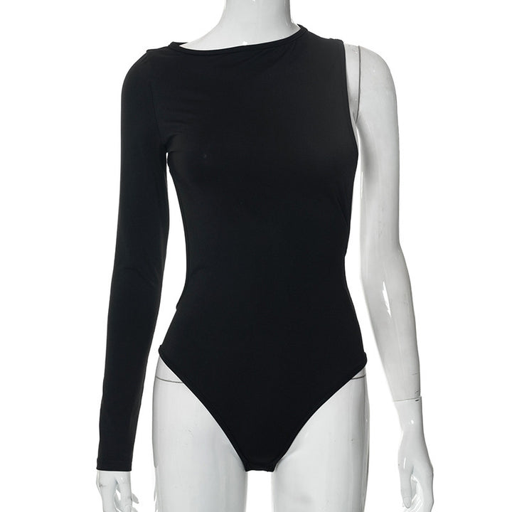 Dame alsidig langærmet bodysuit med asymmetrisk design Stilla