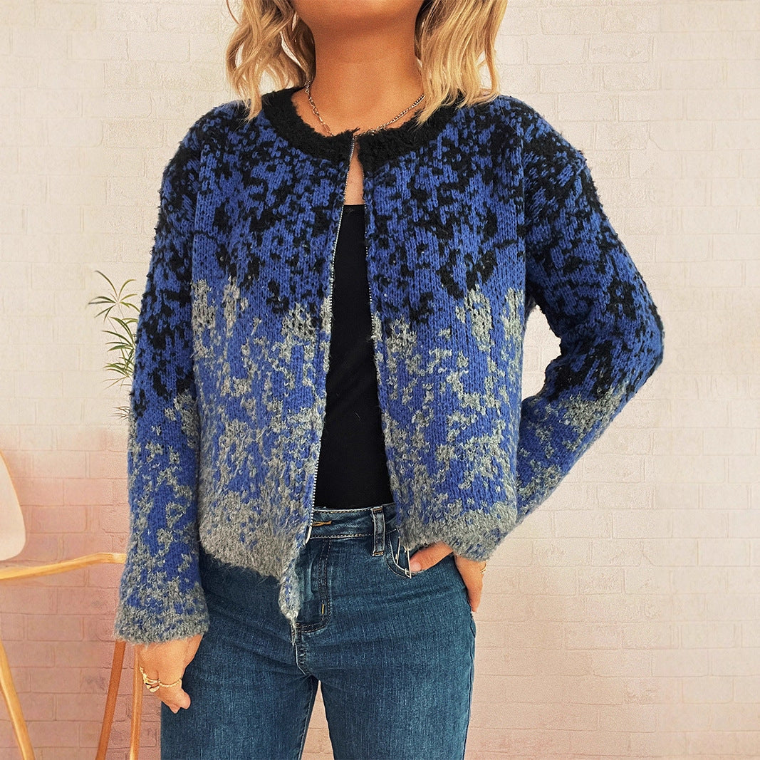 Kvinders mønstrede cardigan med luksuriøst design og moderne snit Stilla