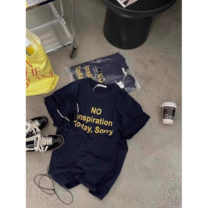 Femme Overstørrelse Statement Grafik-T-Shirt Stilla