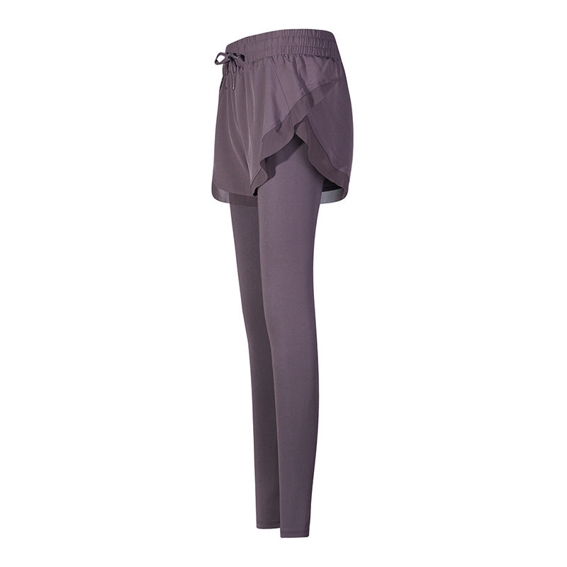 Dame Sporty Leggings med aftagelige Overshorts og elastisk Bund Stilla