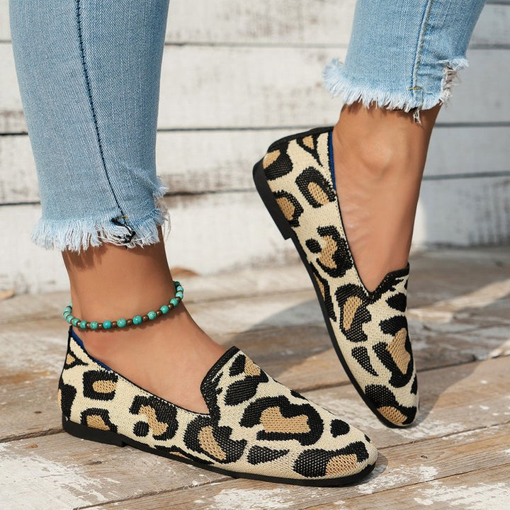 Dame Slip-On Sko med mod chic dyreprint Stilla