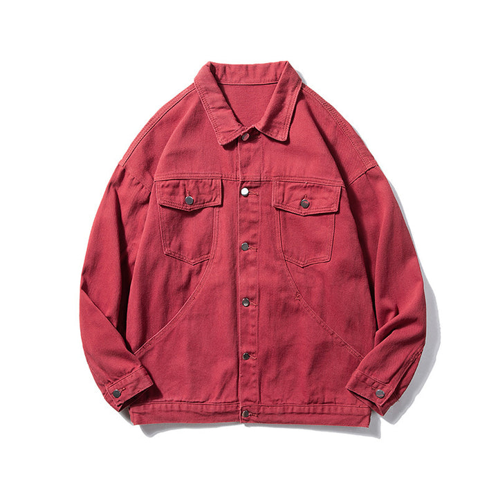 Herren Overgröße Utility Denim Jakke Stilla