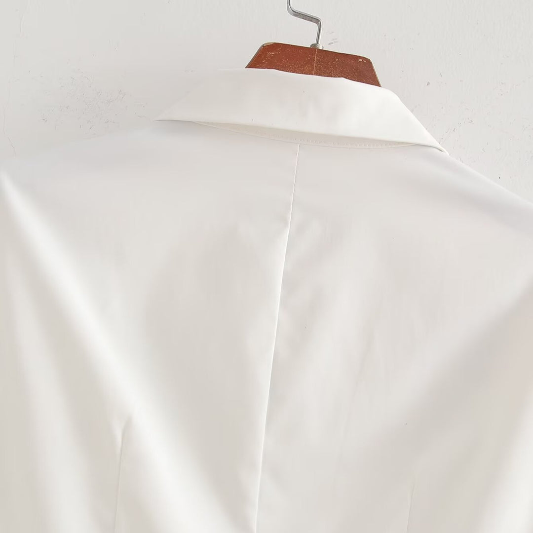 Femme Broderet Button-Up-Skjorte Stilla