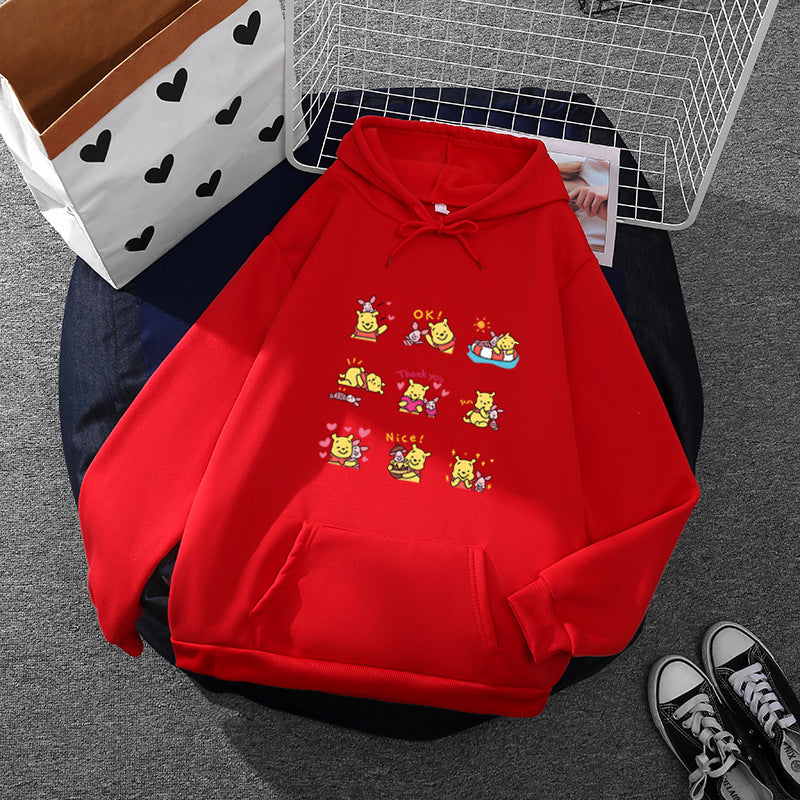 Dame hoodie med unikt Pikachu motiv Stilla