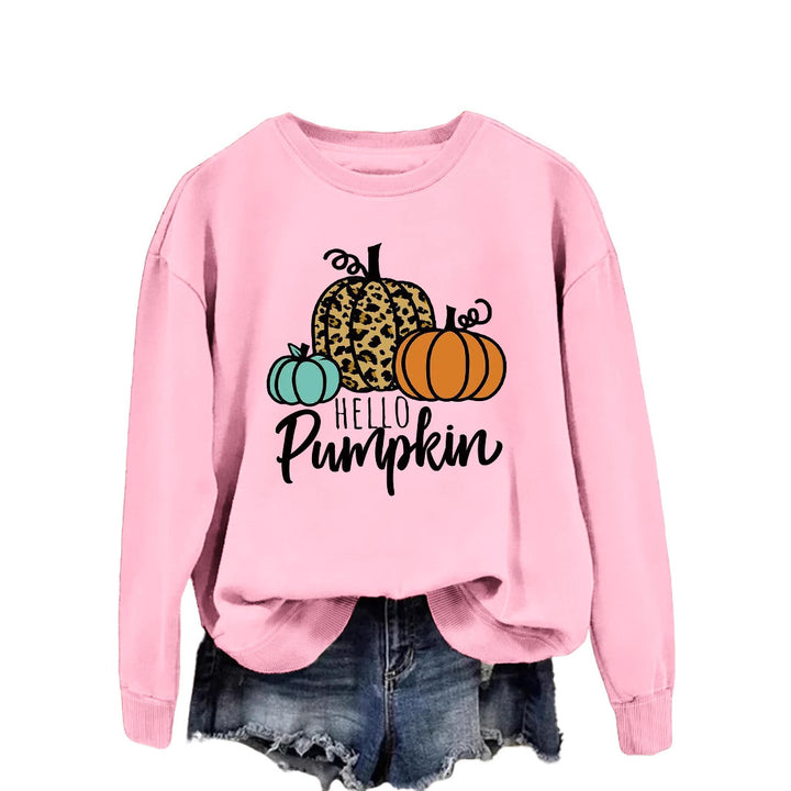 Kvinders sweatshirt med kreativt efterårsdesign og afslappet pasform Stilla