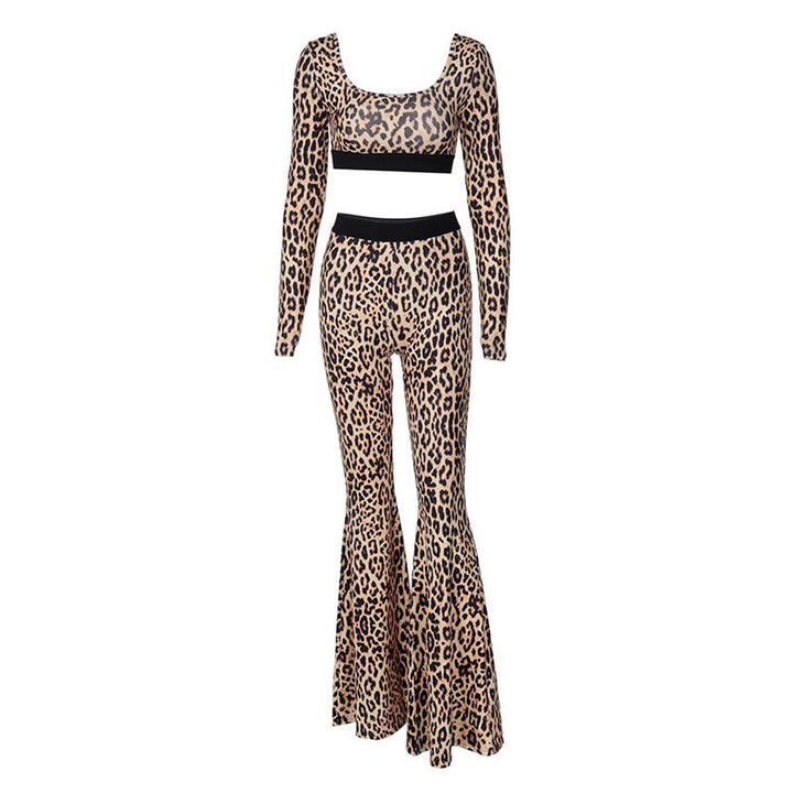 Dame Figurtilpasset Flared Jumpsuit med Dyreprint Skovae
