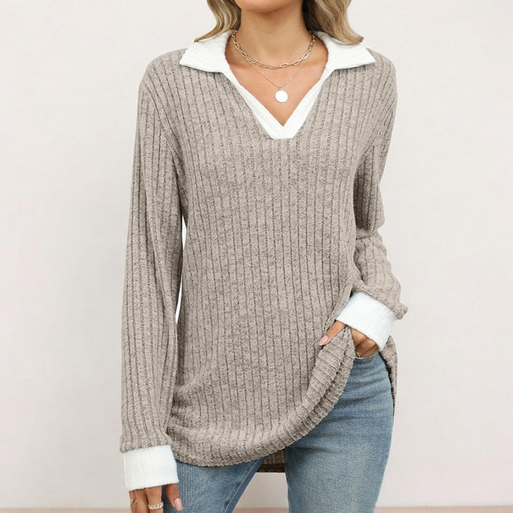 Stilla | Klassisk Bluse Med Lange Ærmer