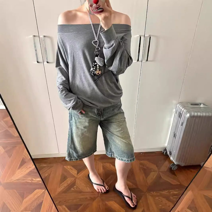 Dame afslappet oversized sweatshirt Stilla