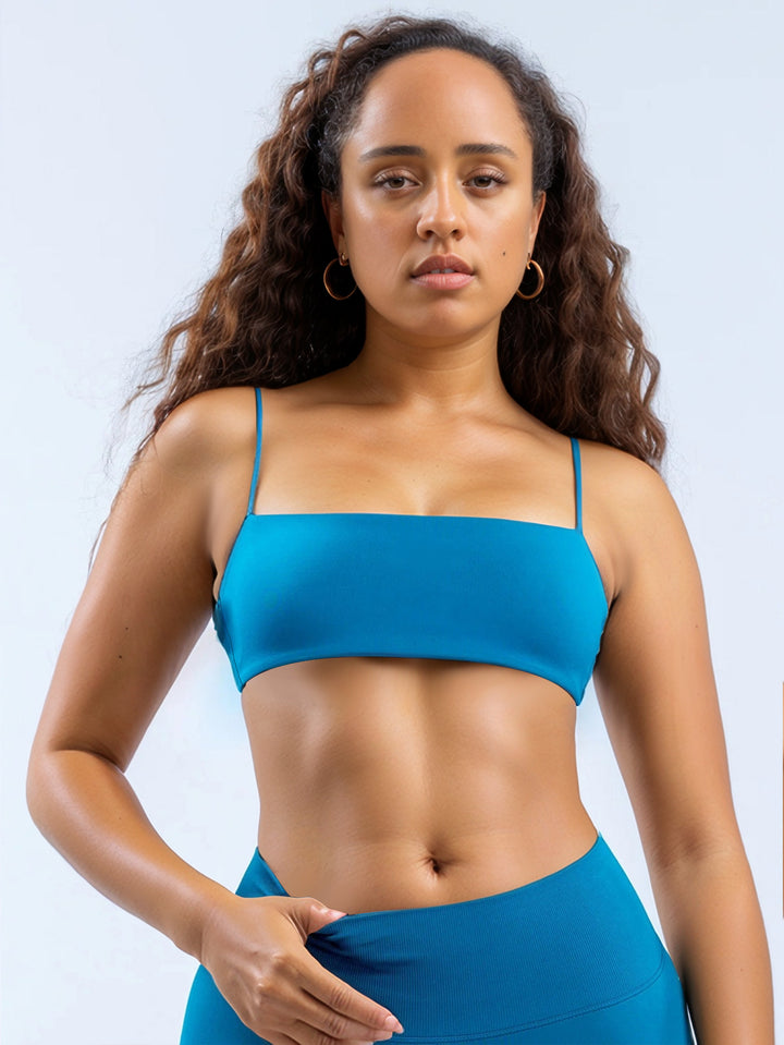 Dame Sporty Bikini Top med smalle stropper Skovae