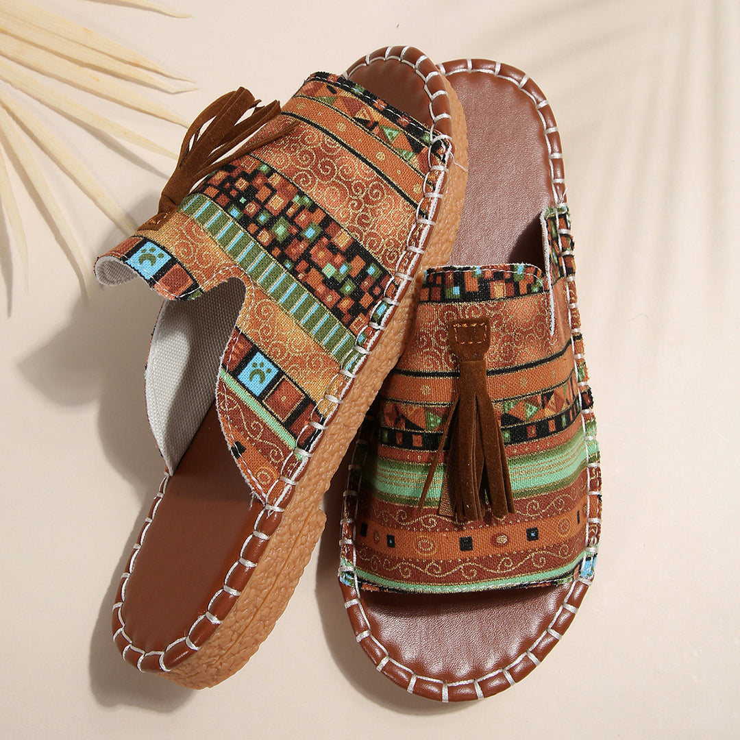 Dame stilfulde Boho Glid Sandaler Stilla
