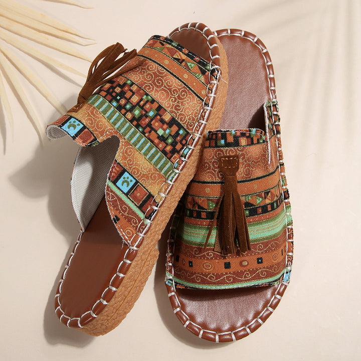 Dame stilfulde Boho Glid Sandaler Stilla