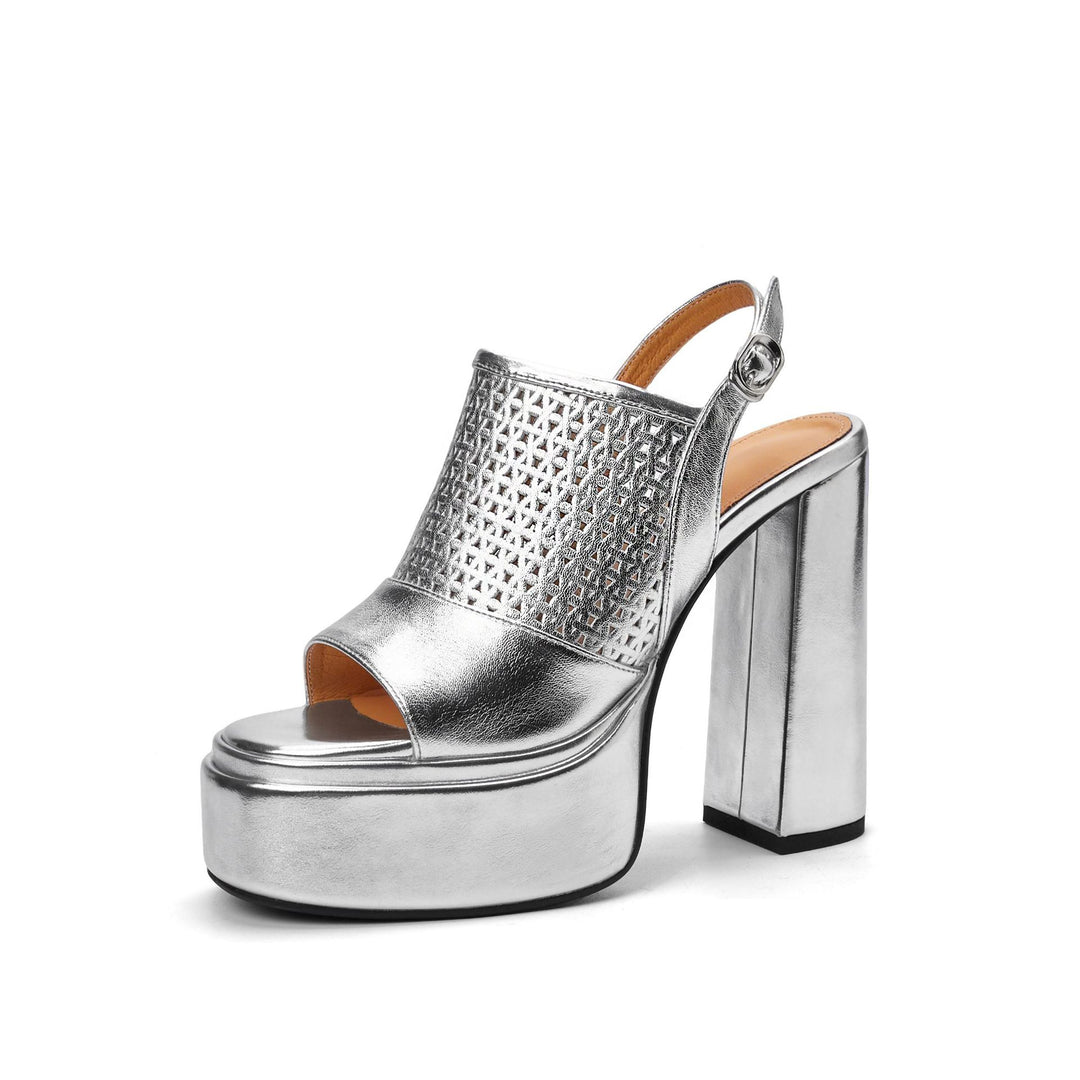 Femme Chunky Platform Slide Sandaler Stilla