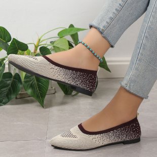Dame elegante og komfortable ballerinas med moderigtigt overmateriale Stilla