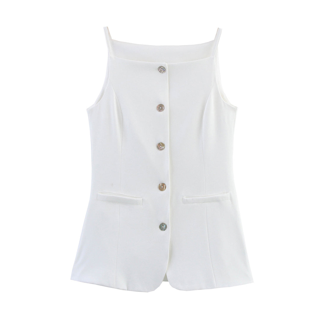 Femme Stilfuld ærmeløs blazer Stilla