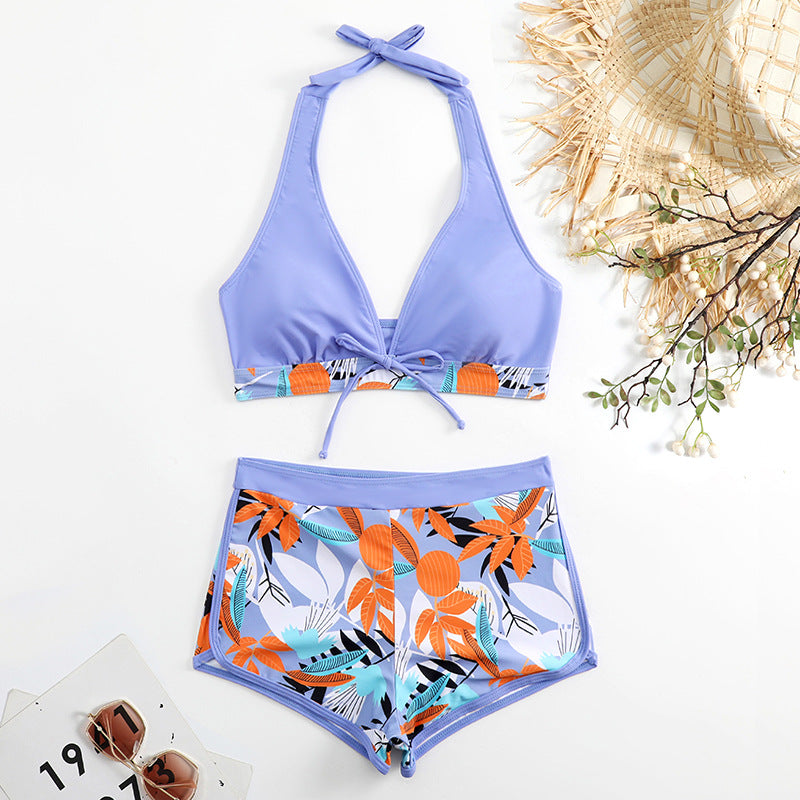 Dame bikini sæt med floralt design og justerbar top Stilla