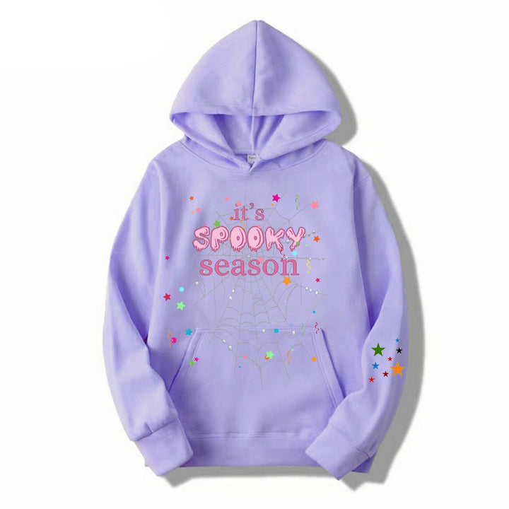 Kvinder hyggelig hoodie med grafisk Halloween design Skovae