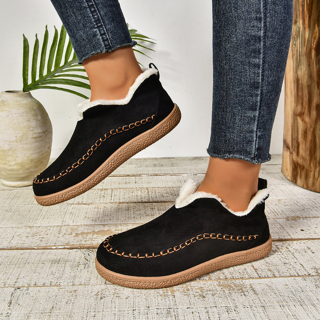 Dame behagelige sneakers med varmt for og skridsikker sål Stilla