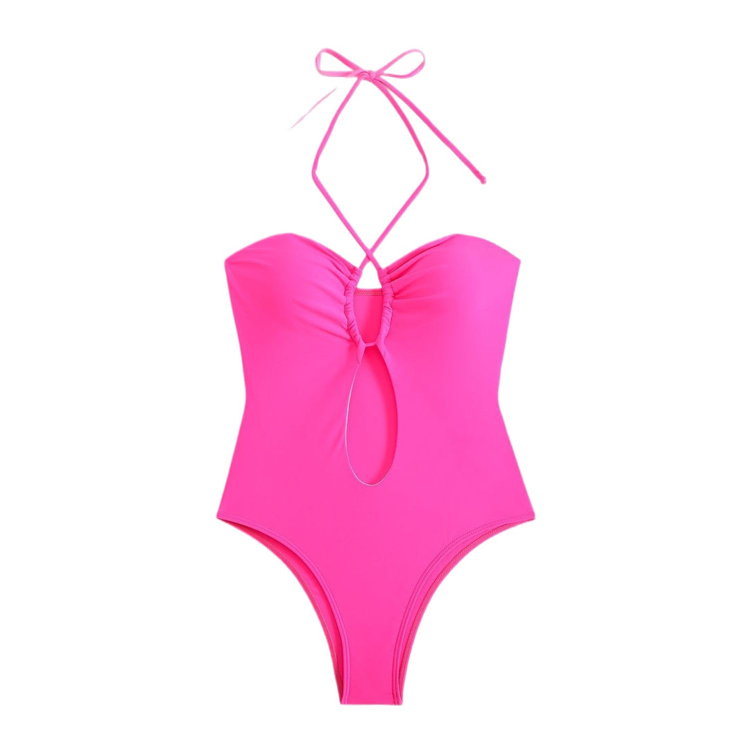 Dame-Monokini med Cut-Out-detalje Stilla