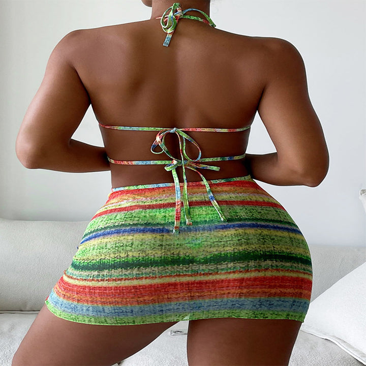 Kvinder Cut-Out Halter Mini Kjole Stilla