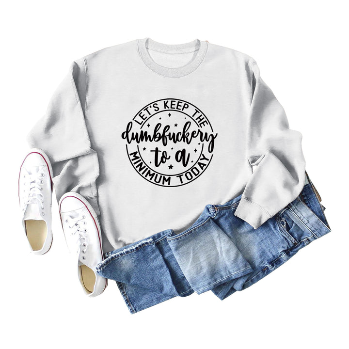 Kvinders grafiske sweatshirt med motiverende print Stilla