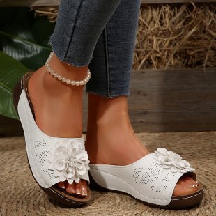 Dame Sandaler med modigt blomsterdesign og ergonomisk fodseng Stilla