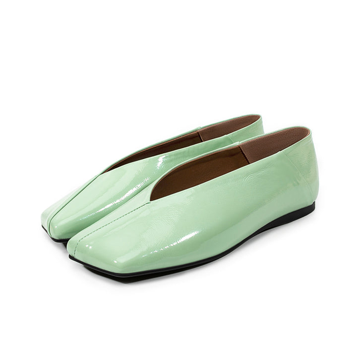 Femme Stilfulde Kvadratåede Ballerinas Stilla