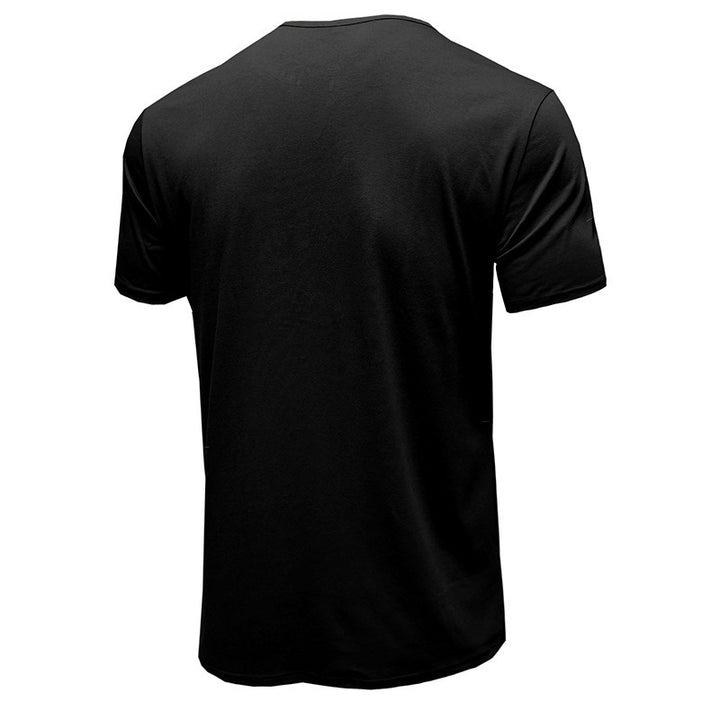 Herrer kortærmet skjorte med moderigtig Henley-udskæring og komfortabel pasform Stilla