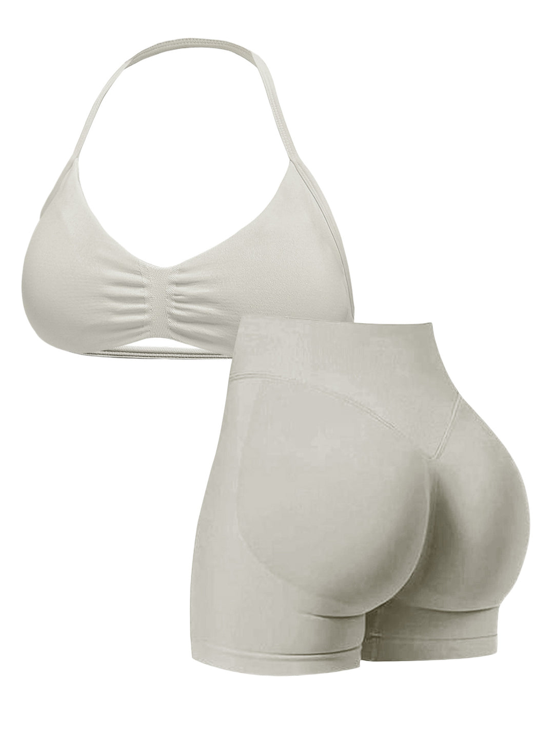 Dame Sporty Bikini med polstret top og høj talje Skovae