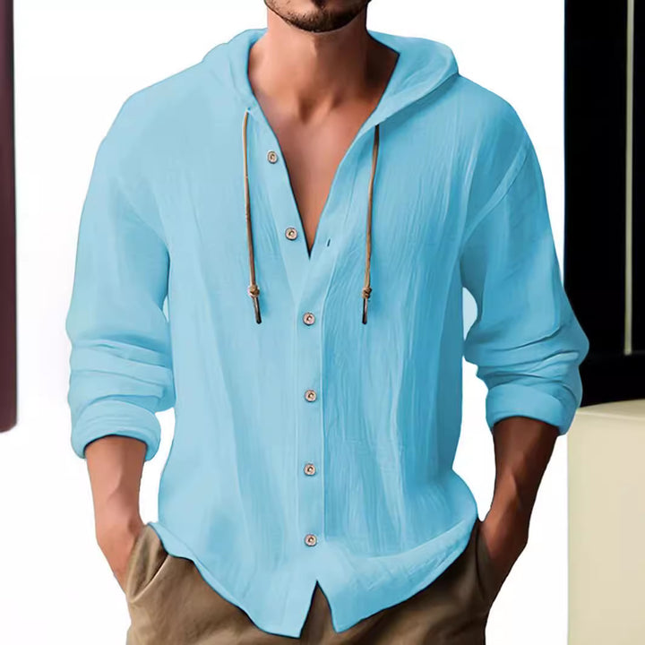 Herre afslappet skjorte med hætte Stilla