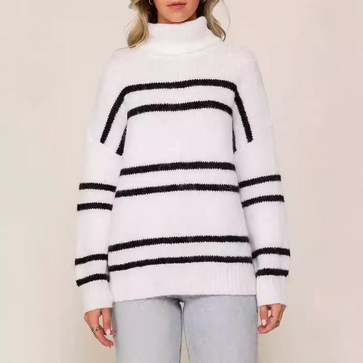 Dame Komfortabel Rullekrave Sweater Stilla