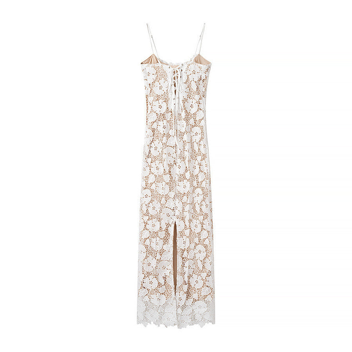 Femme Floral Spids Maxikjole Stilla