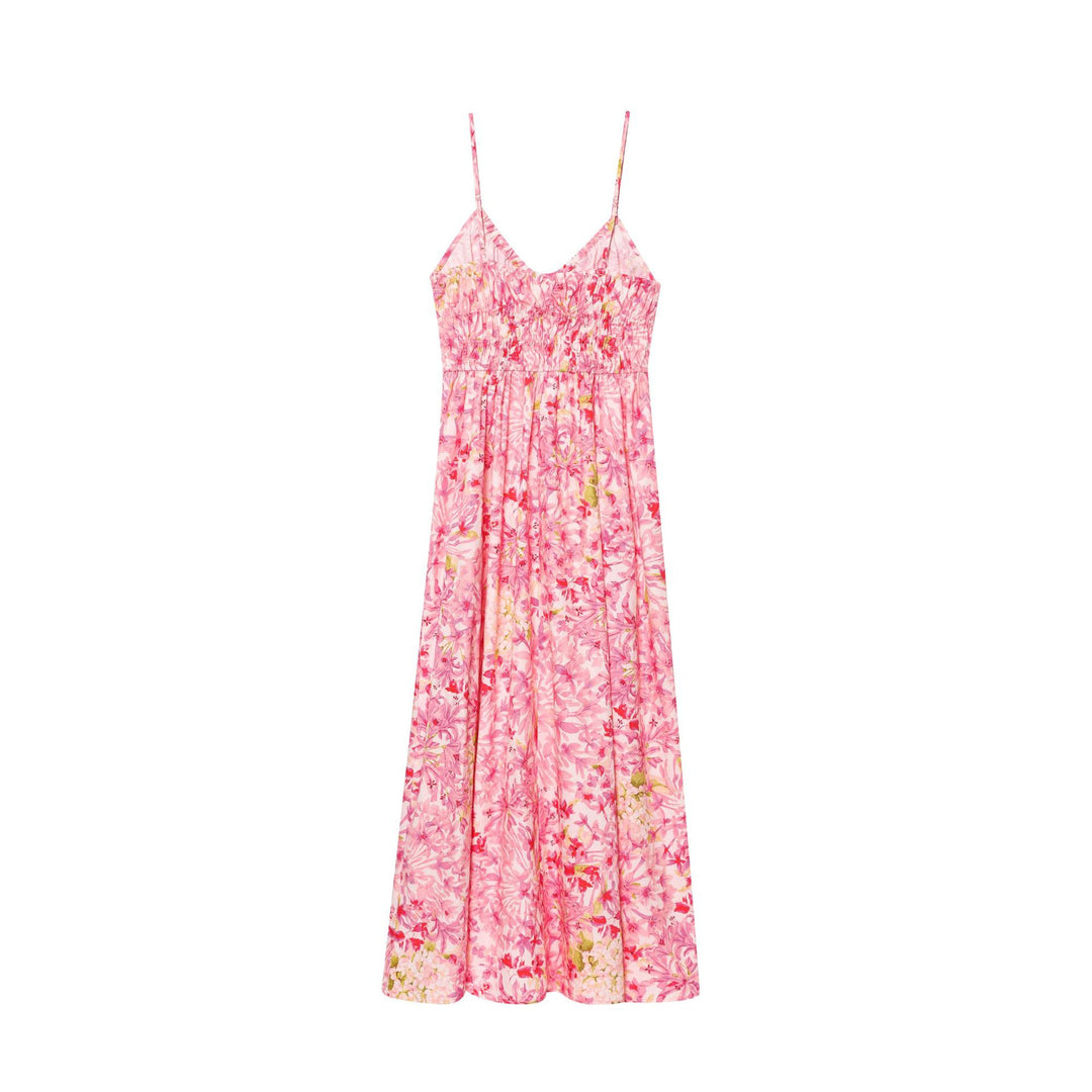 Femme Floral Print Maxi Kjole Stilla