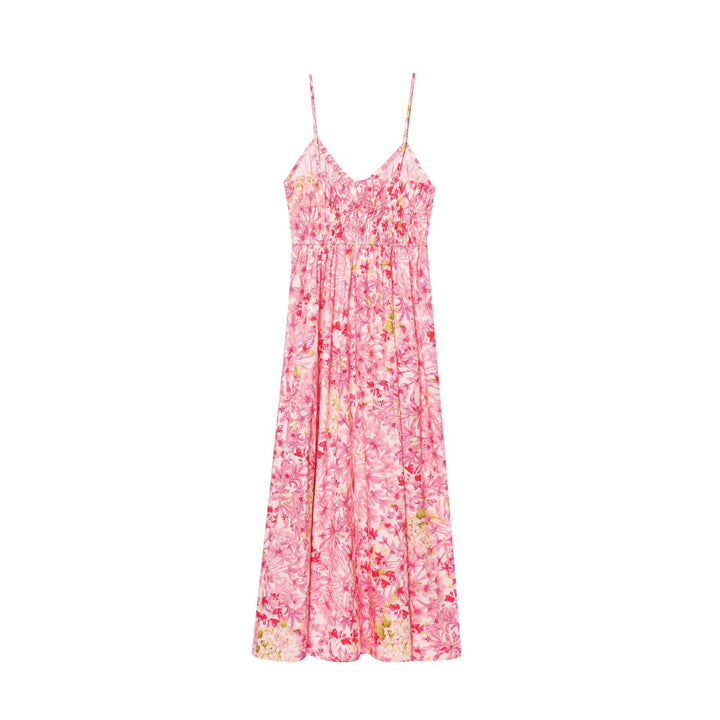 Femme Floral Print Maxi Kjole Stilla