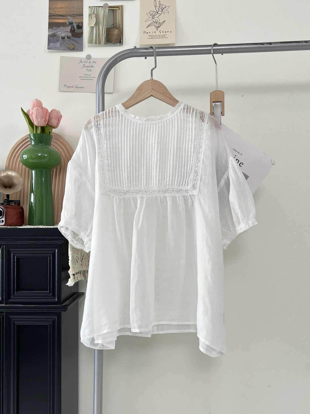 Femme Bohemian Chic Faltenbluse Stilla