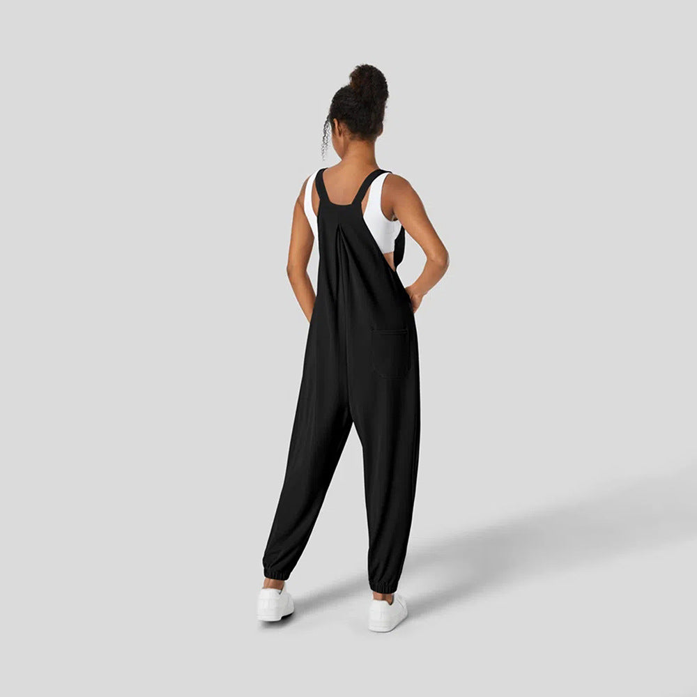 Kvinders Casual Jumpsuit med Stilfuld Snit og Praktiske Lommer Stilla